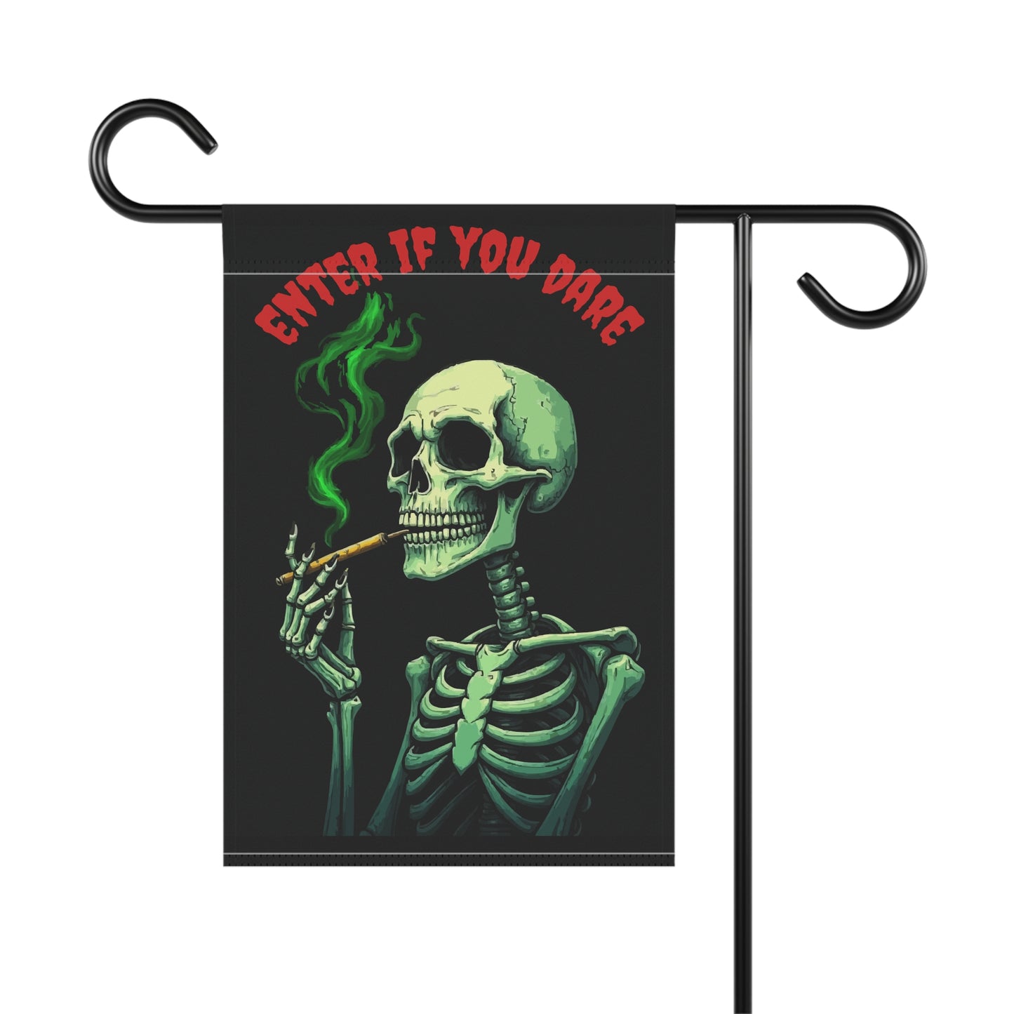 Skeleton Garden Banner, Spooky Home Decor, Halloween Yard Sign, Gothic Outdoor Decoration, Unique Gift for Halloween Lovers