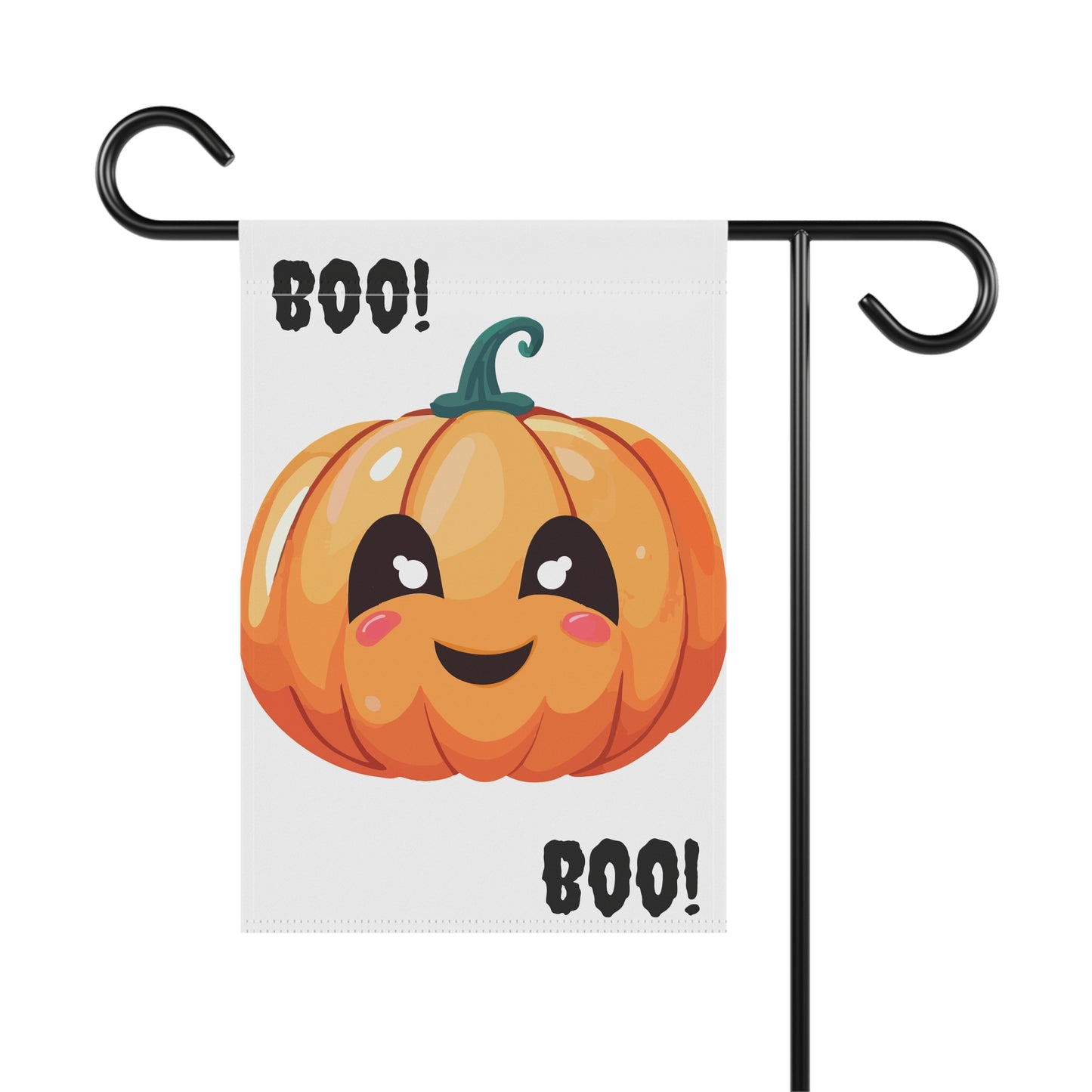 Cute Fall Garden Banner for Halloween Decor, Pumpkin Flag, Outdoor Autumn Decoration, Boo! Banner, Seasonal Yard Flag