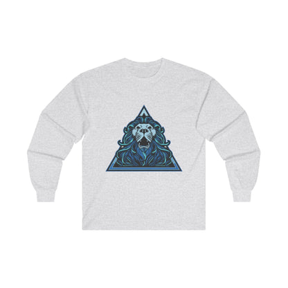 Lion Head in Blue Triangle - Mleem