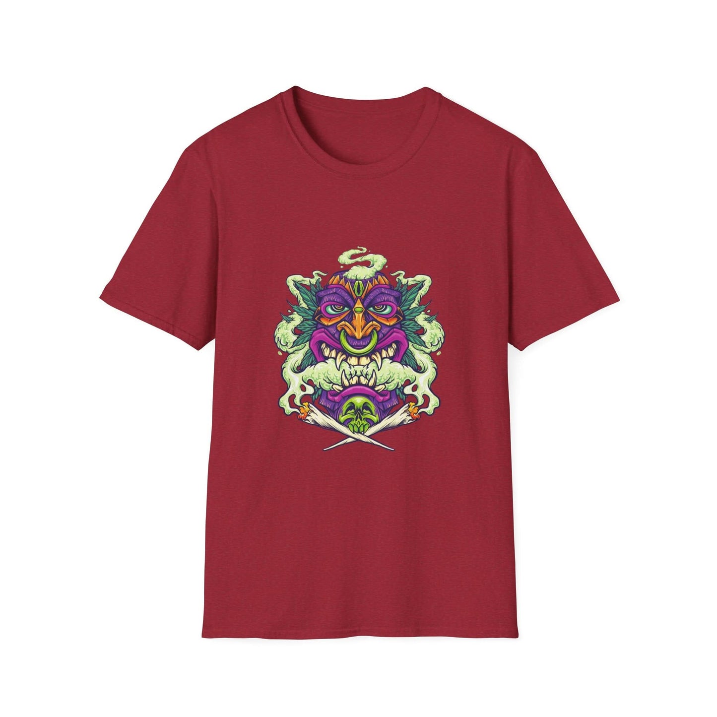 Smoking Hawaiian Tiki Weed Leaf - Mleem