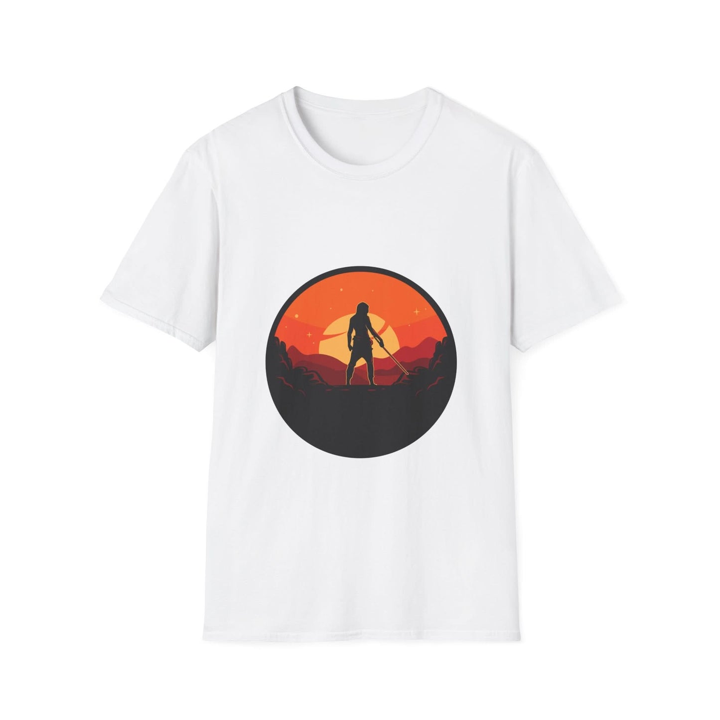 Swordsman With Sunset Background - Mleem