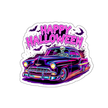Halloween Skeleton Car Die-Cut Stickers | Spooky Decor, Laptop Sticker, Halloween Gift, Seasonal Décor, Trick or Treat