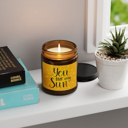 You Are My Sun Scented Soy Candle, Cozy Home Decor