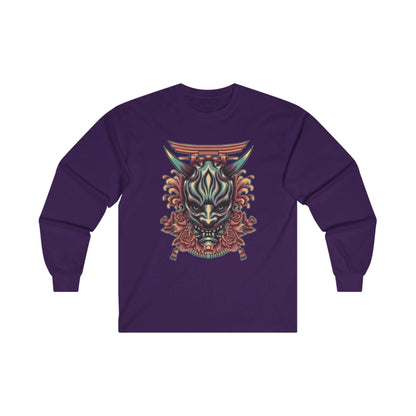Oni Mask with Japanese Ornament - Mleem