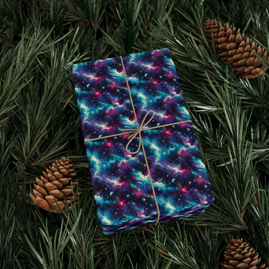 Cosmic Galaxy Wrapping Paper - Unique Gift Wrap for Any Occasion, Holiday Present, Birthday Gifts, DIY Crafts, Party Decor