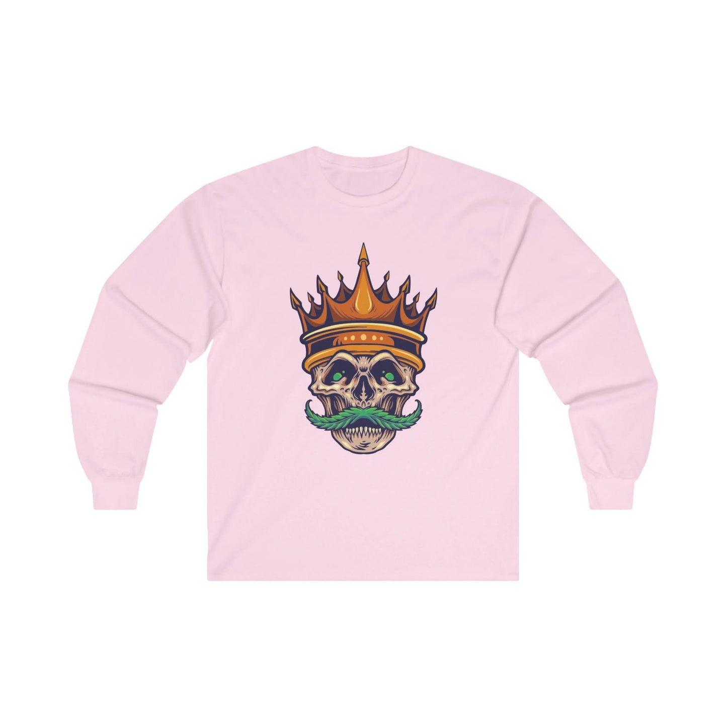 Gold Crown With Weed Mustache - Mleem