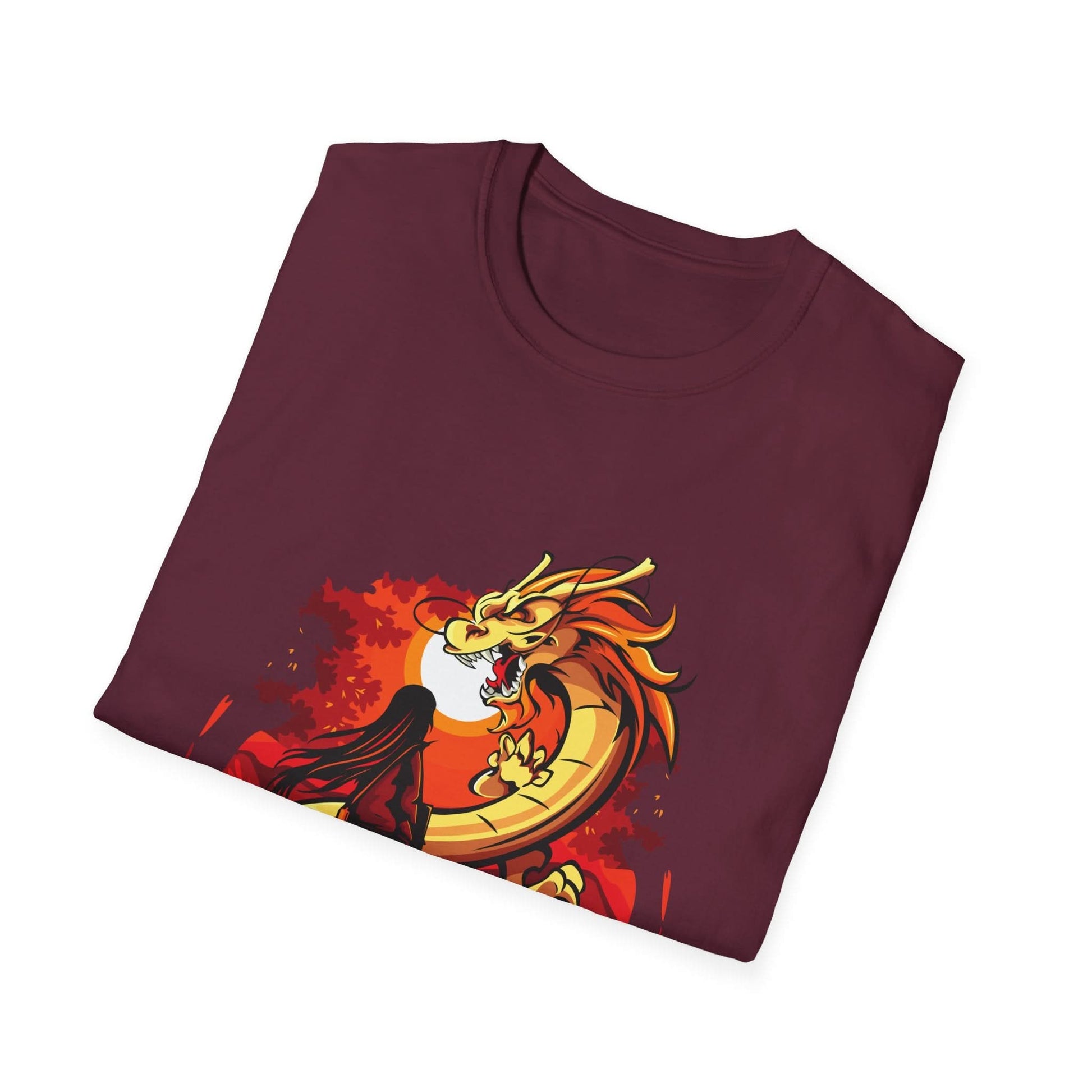 Girl Facing A Dragon - Mleem