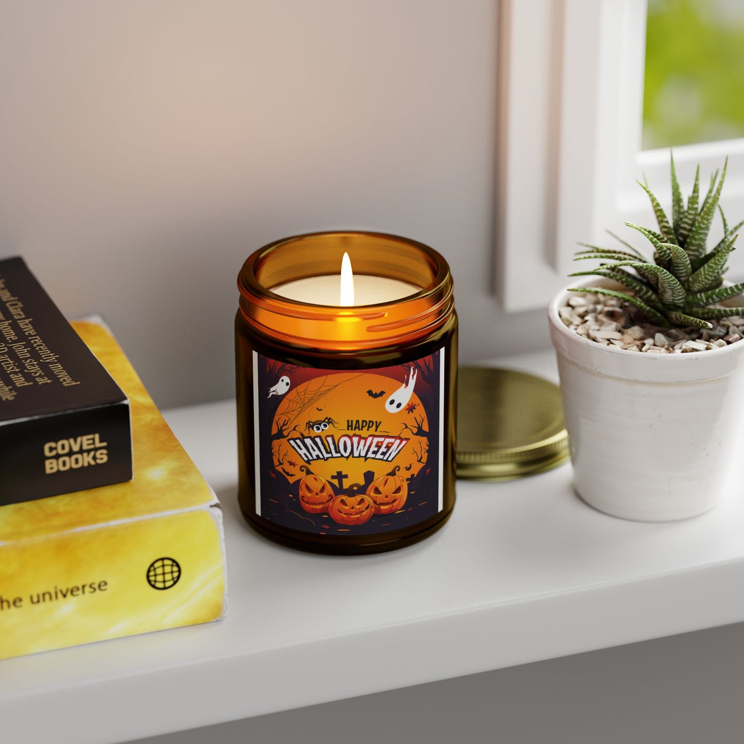 Halloween Scented Candles, Pumpkin Spice Aroma, Fall Decor, Home Fragrance, Gift Idea