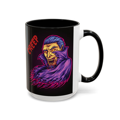Creepy Gothic Accent Coffee Mug for Spooky Vibes, Halloween Decor, Unique Gift, Coffee Lover, Witchcraft Essentials