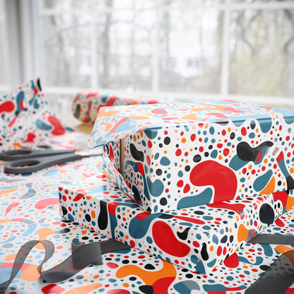 Vibrant Gift Wrapping Paper, Colorful Wrap for Birthdays, Holidays, Parties, Eco-friendly Roll for Presents, Unique Gift Wrap