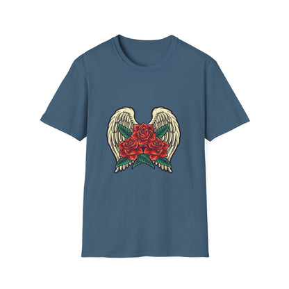 Red Rose Blooms with Angels Wings - Mleem