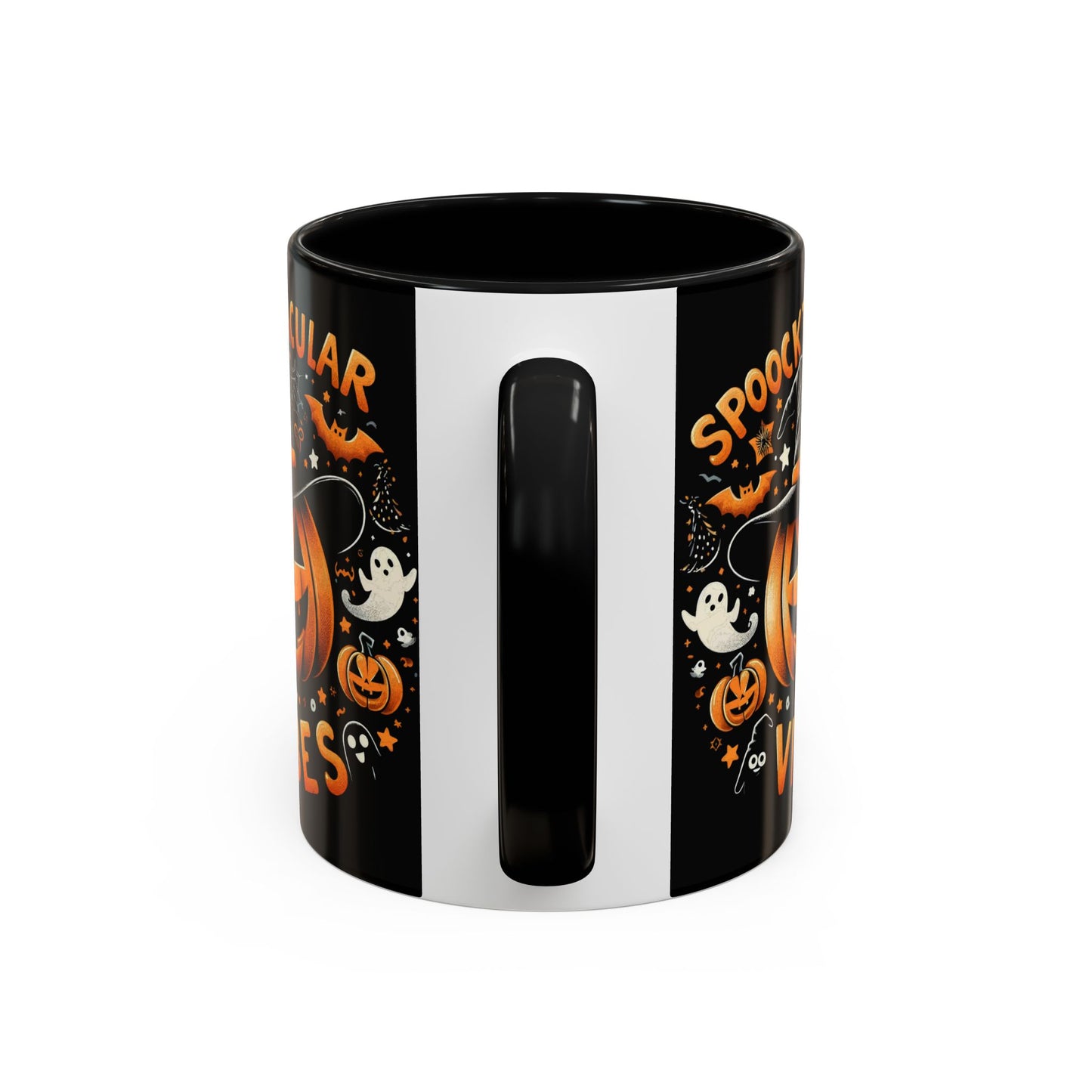 Halloween Accent Coffee Mug - Spooktacular Vibes, Fall Home Decor, Pumpkin Lovers Gift, Trick or Treat Mug, Spooky Season Drinkware