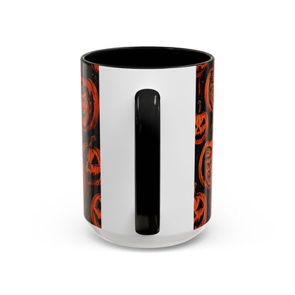 Spooky Pumpkin Faces Coffee Mug | Halloween Gifts, Funny Coffee Cup, Whimsical Mug, Holiday Decor, Unique Gifts