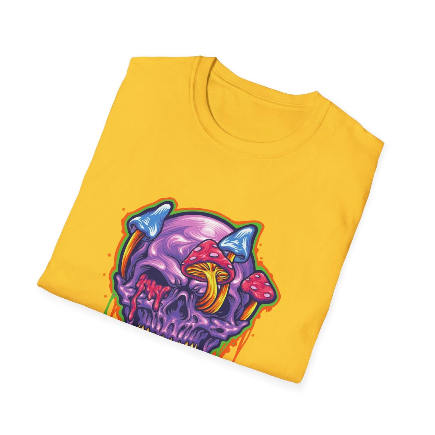 Magic Trippy Skull Mushroom Psychedelic - Mleem