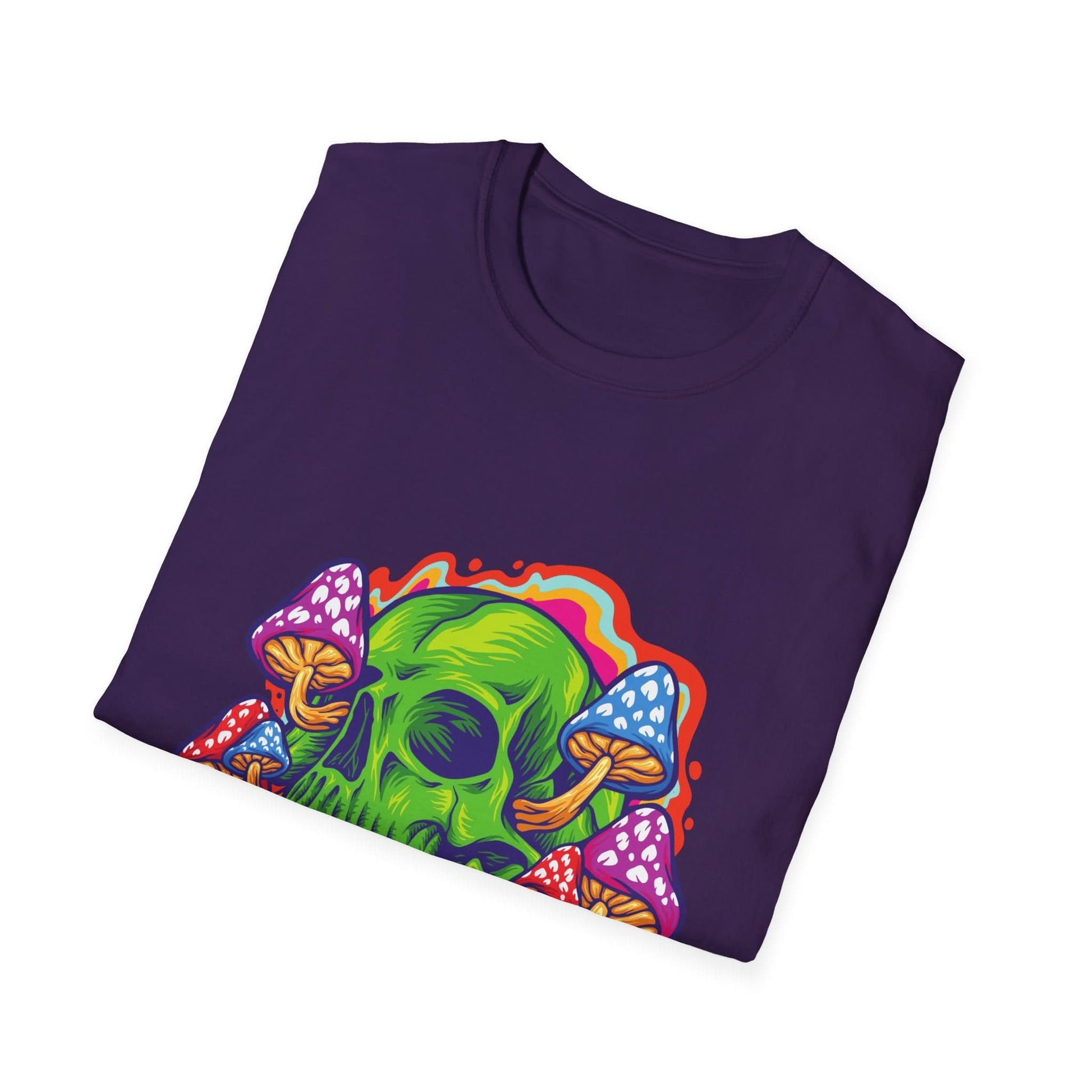 Psychedelic Skull with Mushrooms - Mleem