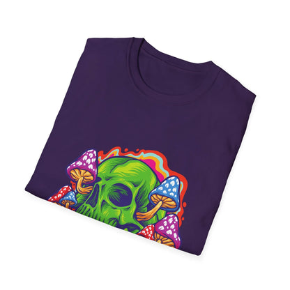 Psychedelic Skull with Mushrooms - Mleem