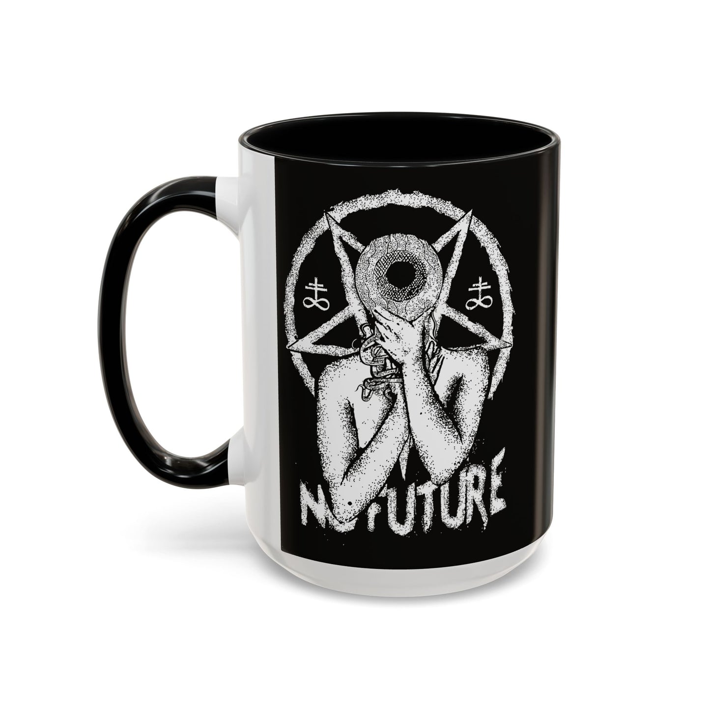 Gothic Ceramic Coffee Mug – Dark Art, Unique Gift, Halloween Decor, Witchy Vibe, Spooky Homeware