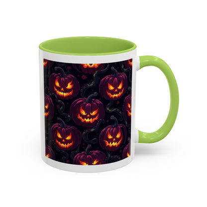 Halloween Pumpkin Coffee Mug, Spooky Ceramic Cup, Fall Decor, Autumn Gift, Halloween Party Essential, Seasonal Drinkware