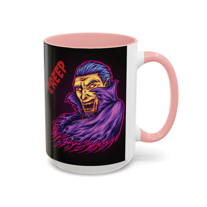 Creepy Gothic Accent Coffee Mug for Spooky Vibes, Halloween Decor, Unique Gift, Coffee Lover, Witchcraft Essentials