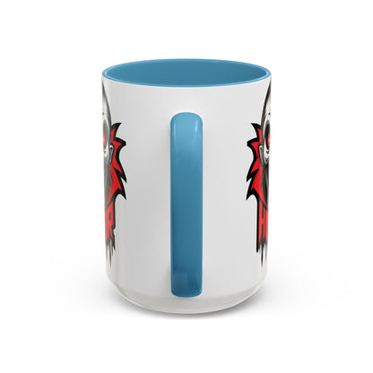 Horror-Themed Coffee Mug, Unique Gift for Halloween Lovers, Scary Decor, Black Accented Mug, Gothic Drinkware, Spooky Kitchenware