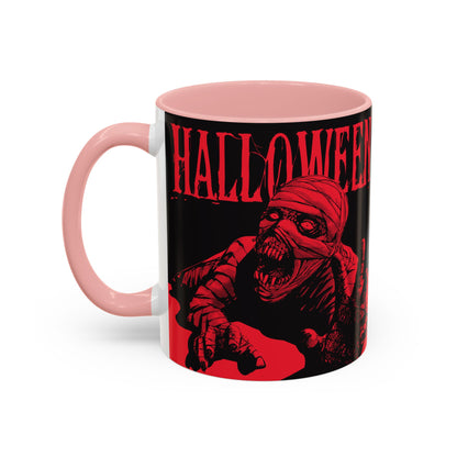 Halloween Accent Coffee Mug | Spooky Coffee Cup for Halloween Lovers, Trick or Treat Mug, Horror Decor, Gift for Fans