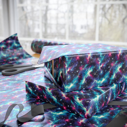 Cosmic Galaxy Wrapping Paper - Unique Gift Wrap for Any Occasion, Holiday Present, Birthday Gifts, DIY Crafts, Party Decor