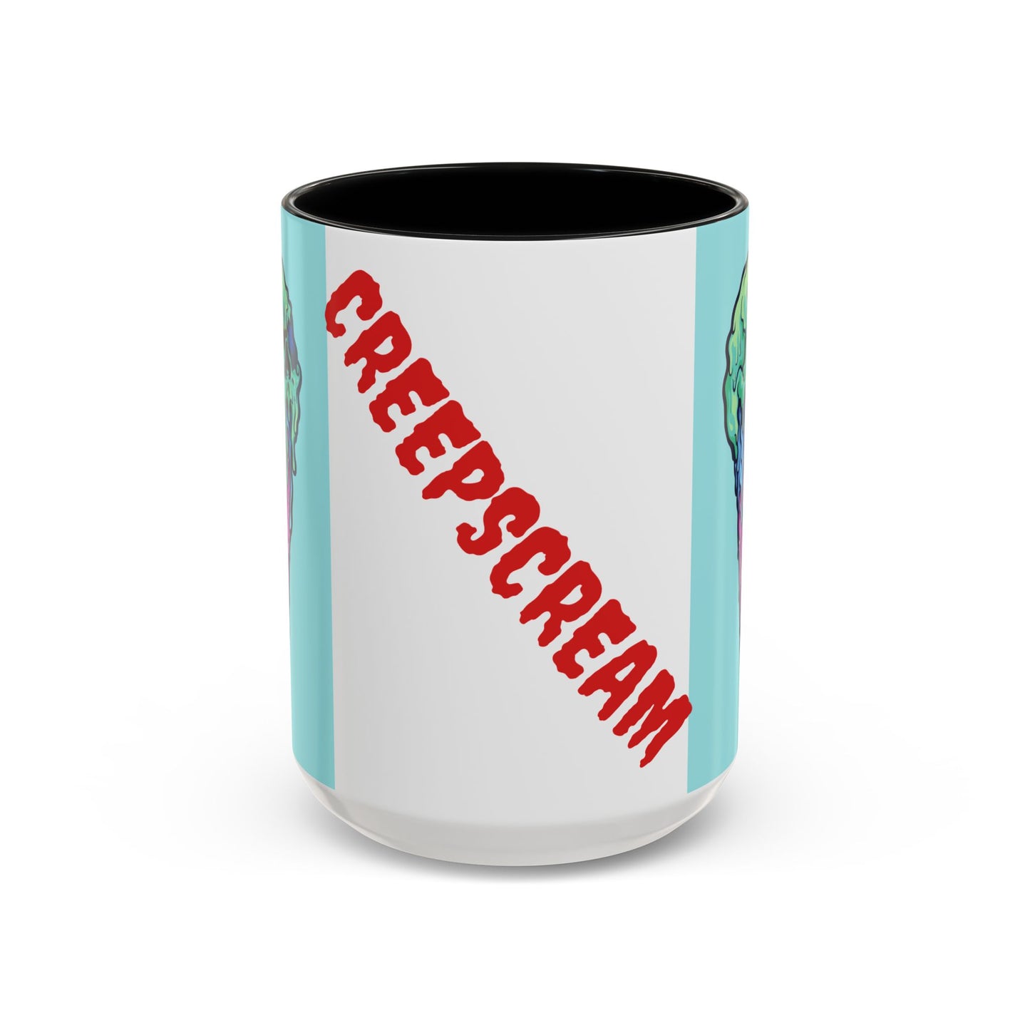 Creepy Ice Cream Mug - Perfect for Halloween, Unique Gift for Coffee Lovers, Spooky Decor, Creepscream Design, Fun Kitchenware