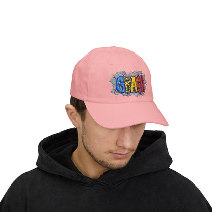 Classic Dad Cap with CRAASH! Design, Casual Hat for Dads, Funny Gift for Father's Day, Summer Accessory, Everyday Wear