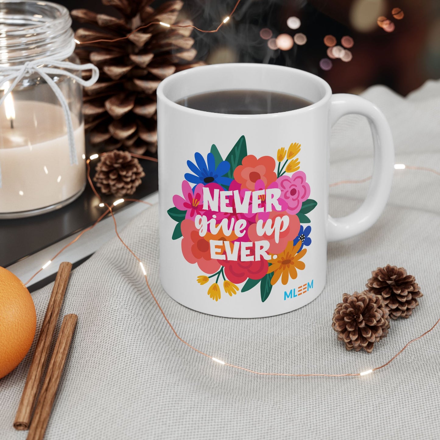 Floral Ceramic Mug - MLEEM