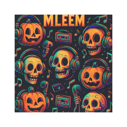 Vibrant Halloween Car Magnets, Fun Decor for Cars, Unique Gifts for Spooky Season, Skull and Pumpkin Design, Music Lover's Gift