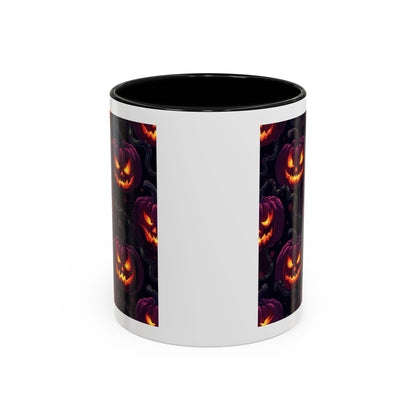 Halloween Pumpkin Coffee Mug, Spooky Ceramic Cup, Fall Decor, Autumn Gift, Halloween Party Essential, Seasonal Drinkware
