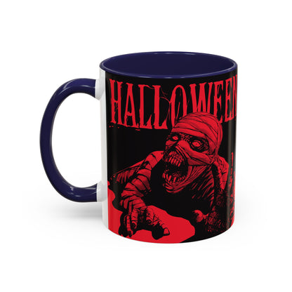 Halloween Accent Coffee Mug | Spooky Coffee Cup for Halloween Lovers, Trick or Treat Mug, Horror Decor, Gift for Fans
