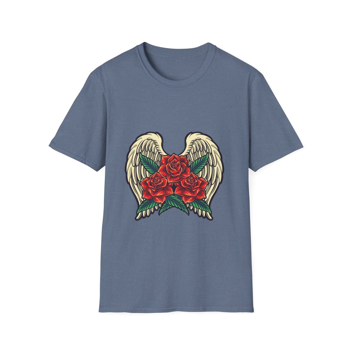 Red Rose Blooms with Angels Wings - Mleem
