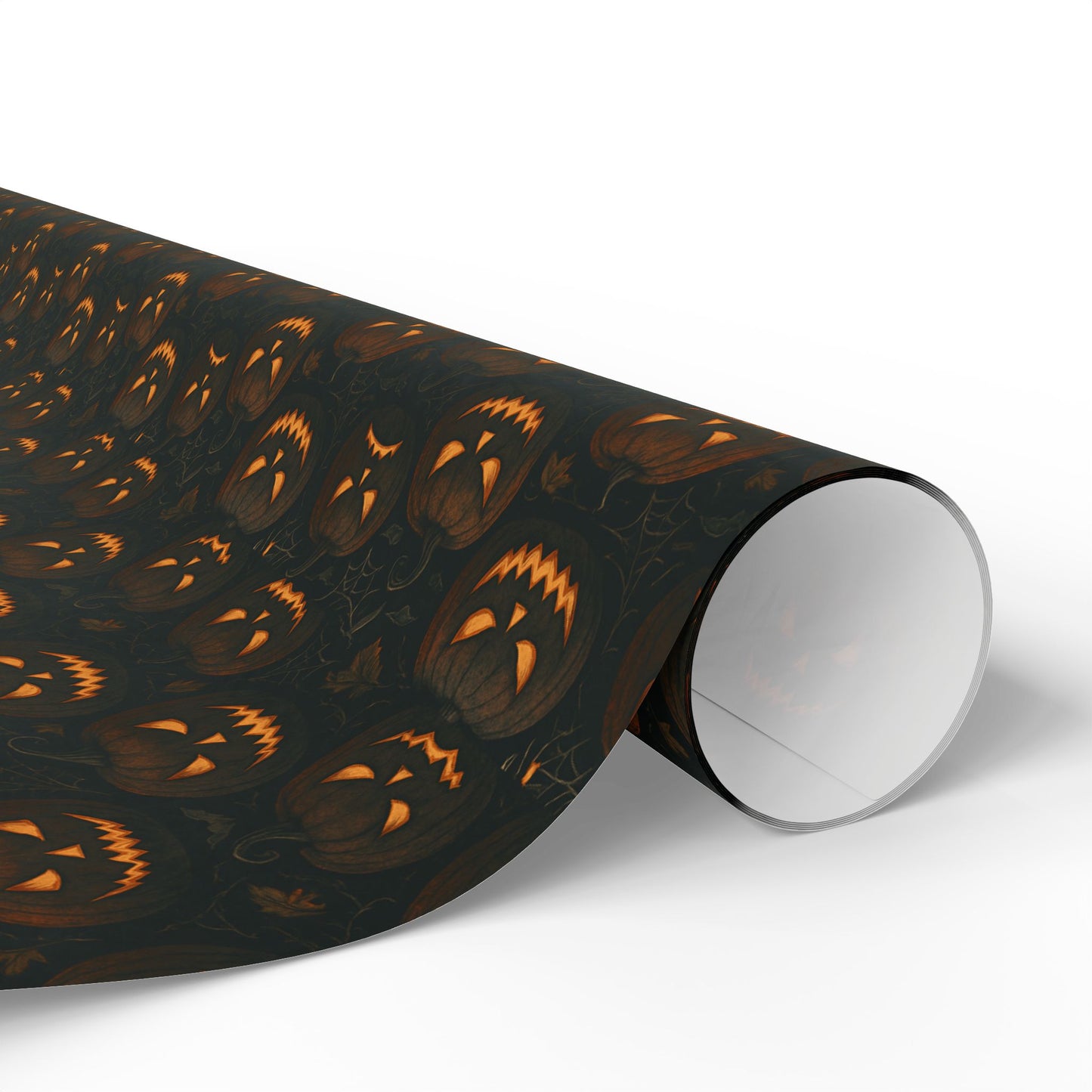 Halloween Pumpkin Wrapping Paper, Festive Gift Wrap for Fall Celebrations, Unique Holiday Supplies, Trick-or-Treat Decor, Party Favors