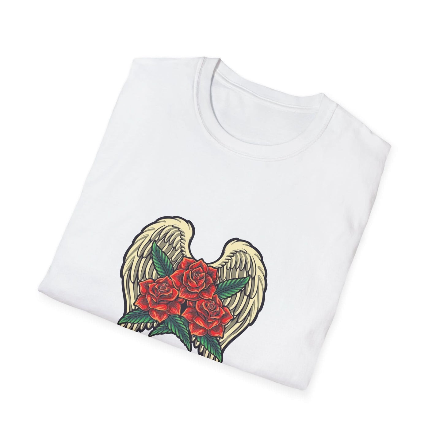 Red Rose Blooms with Angels Wings - Mleem