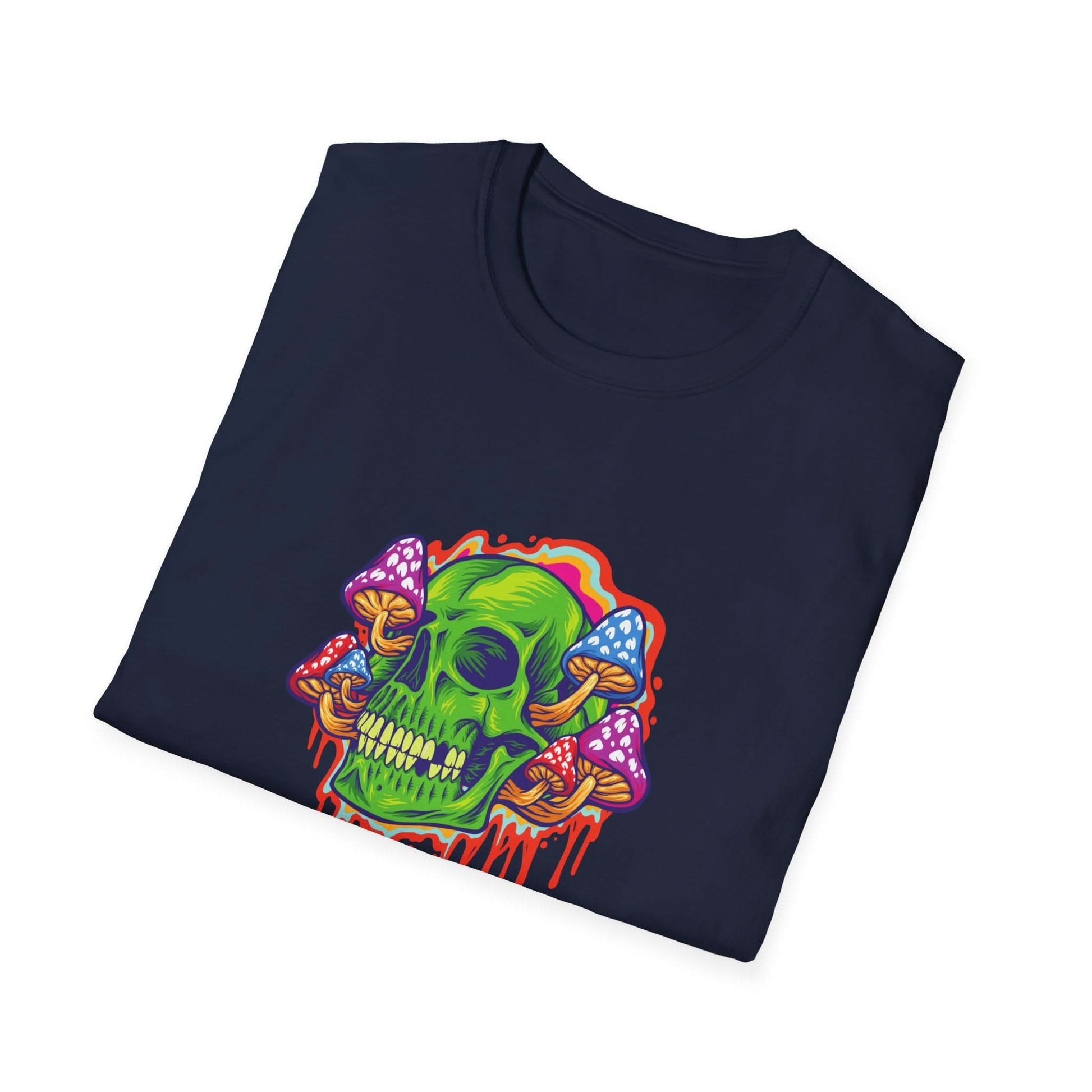Psychedelic Skull with Mushrooms - Mleem