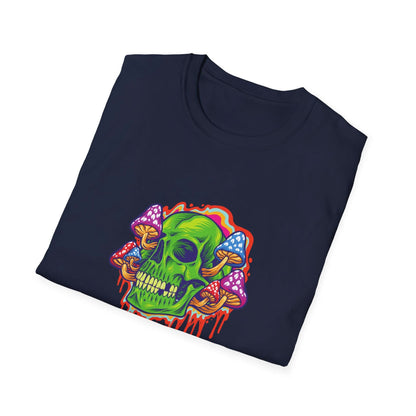Psychedelic Skull with Mushrooms - Mleem