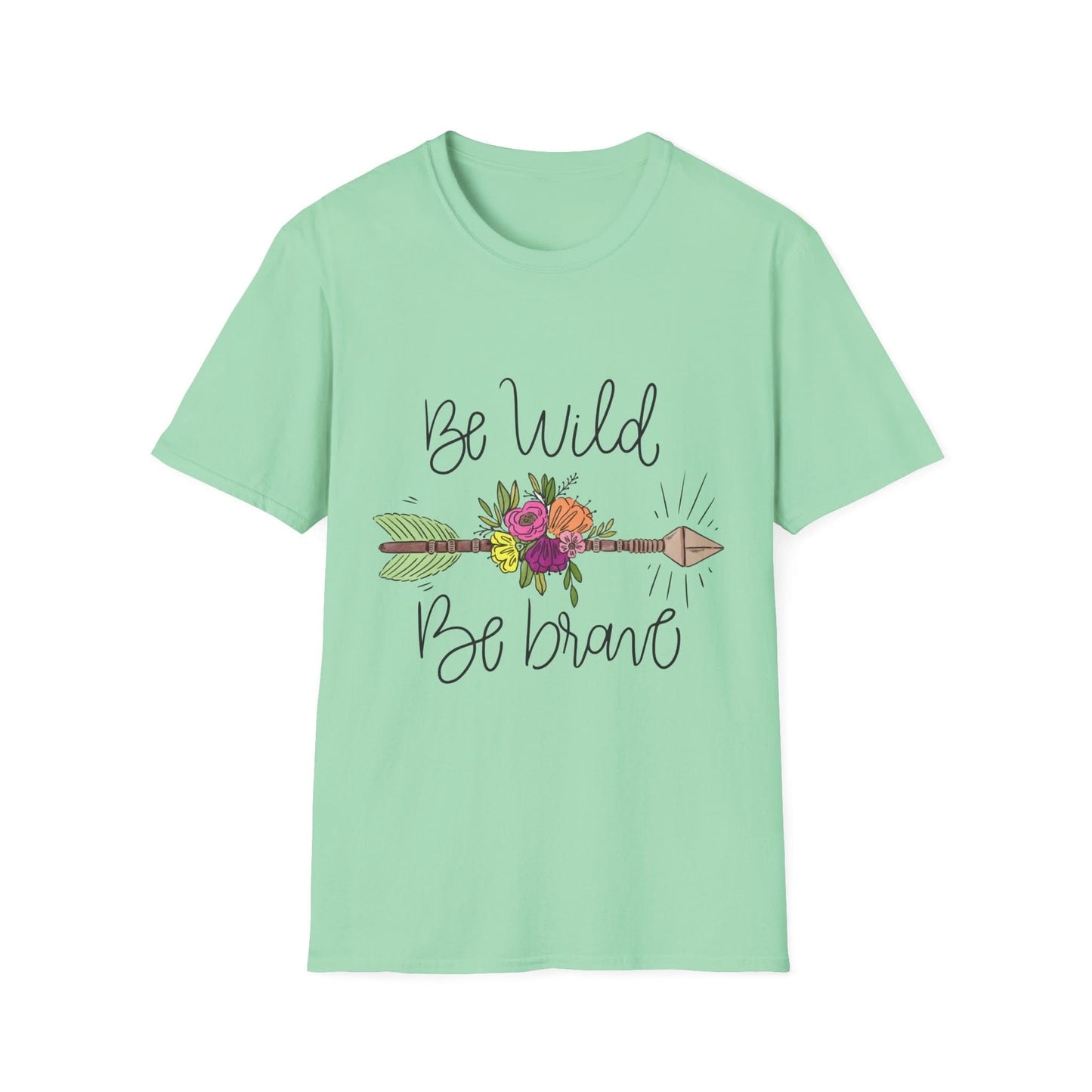 Be Wild Be Brave Flower Arrow - Mleem