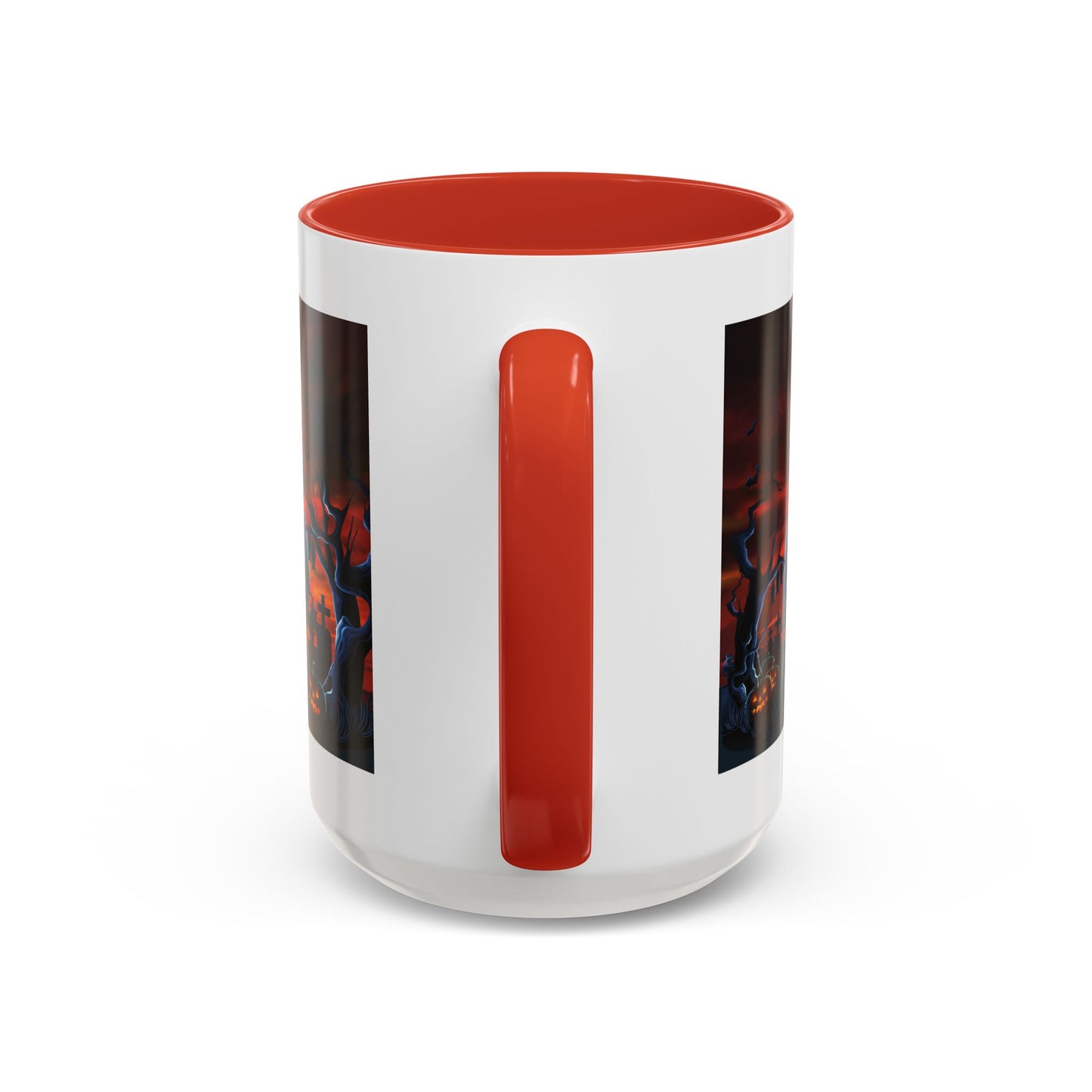 Halloween Pumpkin Accent Mug, Spooky Coffee Cup, Fall Decor, Trick or Treat Gift, Dark Themed Drinkware, Halloween 2023,