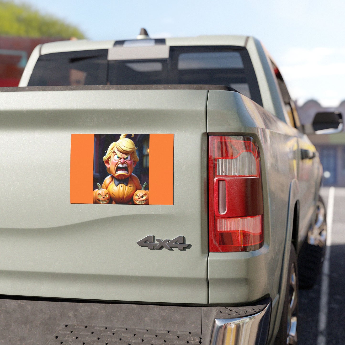 Halloween Car Magnet - Spooky Pumpkin Design, Autumn Decor, Funny Car Accessory, Holiday Gift, Pumpkin Car Decor