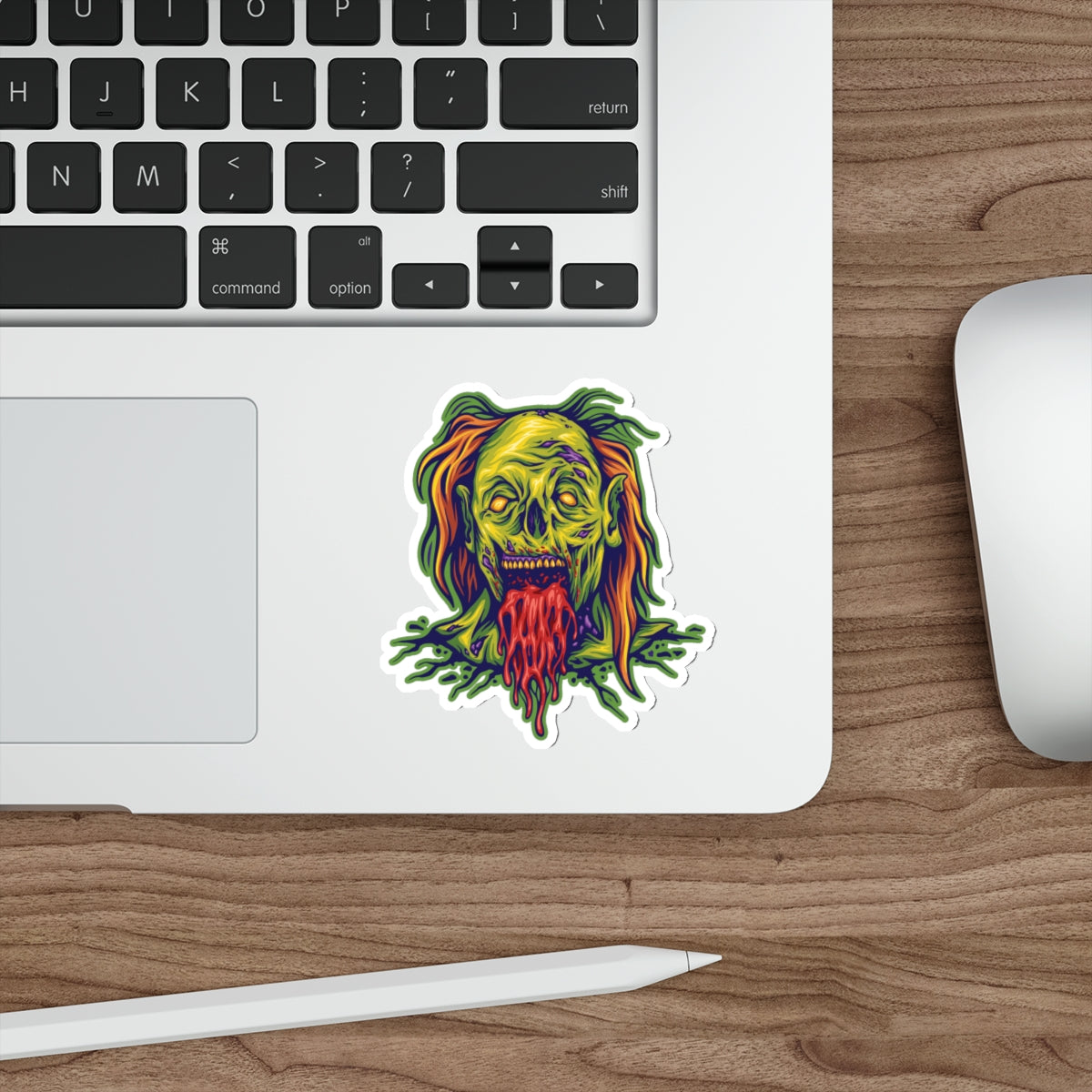 Spooky Zombie Die-Cut Stickers | Halloween Decor, Laptop Stickers, Horror Gifts, Eco-Friendly Stickers, Party Favors