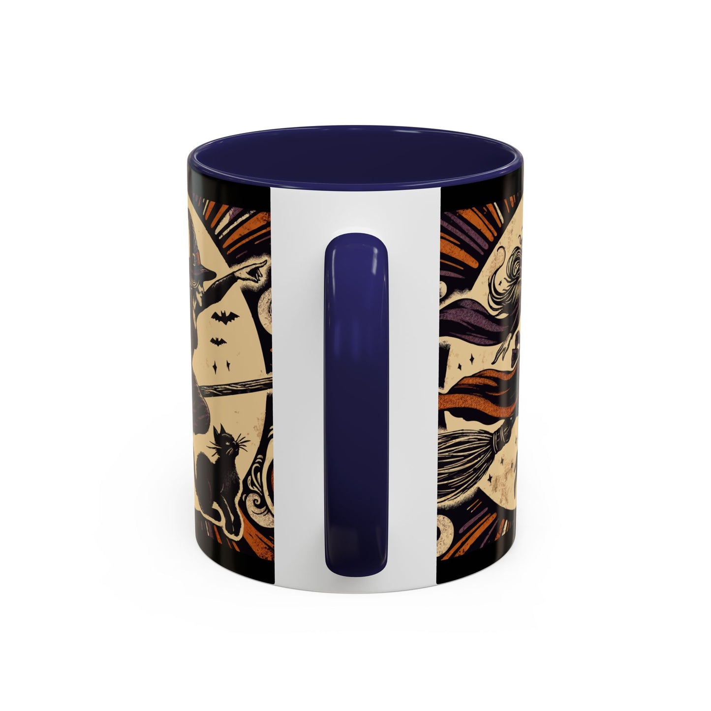 Halloween-Themed Accent Coffee Mug, Coffee Cup for Witch Lovers, Haunted Mug for Spooky Season, Unique Gift for Halloween, Witch Decor