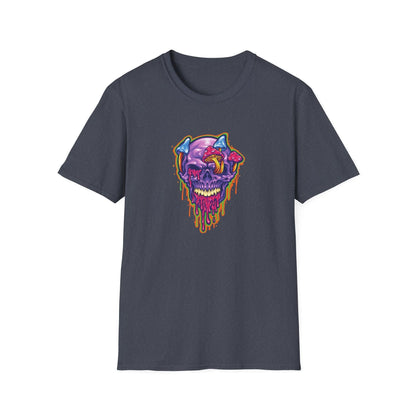 Magic Trippy Skull Mushroom Psychedelic - Mleem