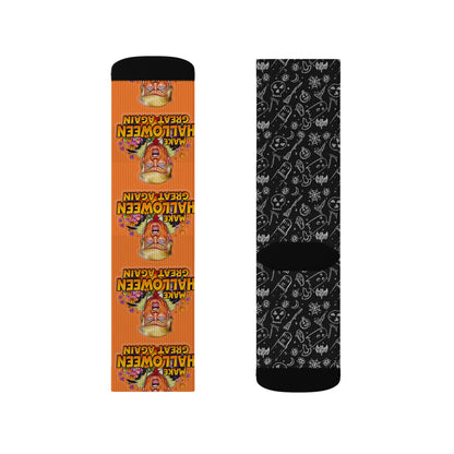 Halloween-Themed Sublimation Socks, Fun Socks, Holiday Accessories, Spooky Gifts, Costume Add-ons, Unique Footwear