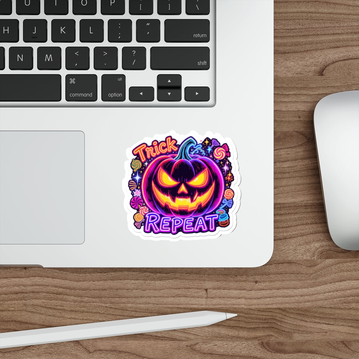 Halloween Die-Cut Stickers for Fun, Trick or Treat Decor, Party Favors, Kids' Gifts, Laptop Decals