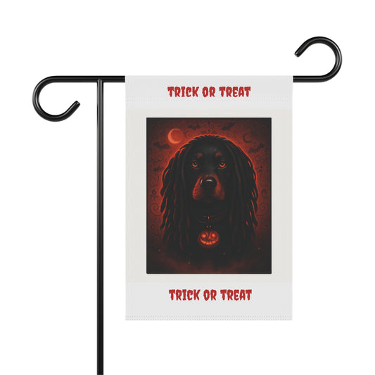 Halloween Garden Banner, Trick or Treat Decor, Fall Seasonal Flag, Dog Lover Gift, Outdoor Home Decoration