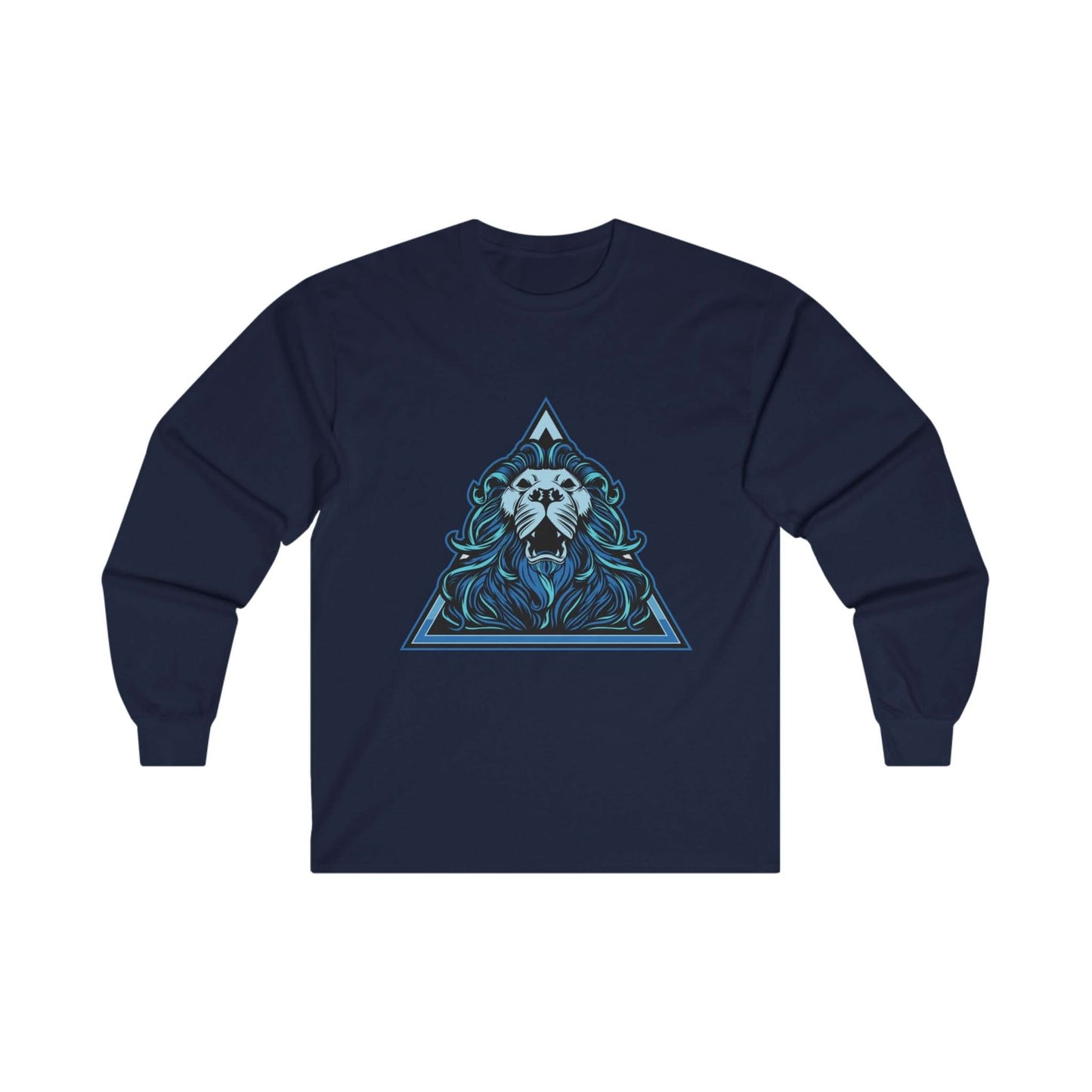 Lion Head in Blue Triangle - Mleem