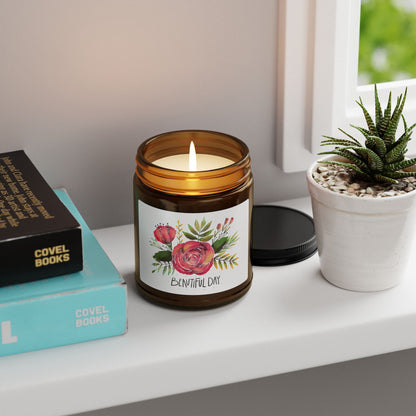 Scented Soy Candle | Floral Home Decor, Eco-Friendly, Aromatherapy