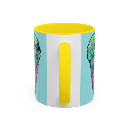 Creepy Ice Cream Mug - Perfect for Halloween, Unique Gift for Coffee Lovers, Spooky Decor, Creepscream Design, Fun Kitchenware