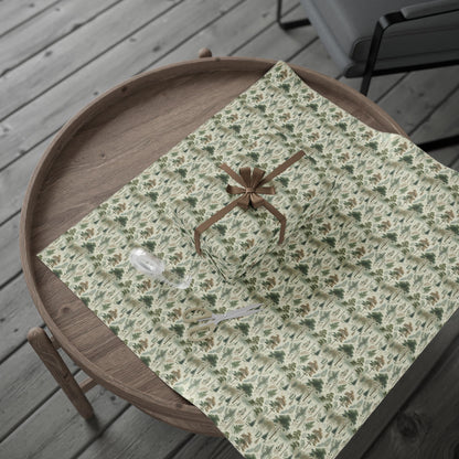 Nature-Inspired Wrapping Paper, Eco-Friendly Gift Wrap, Floral Gift Wrap, Holiday Gift Wrap, Sustainable Wrapping Paper